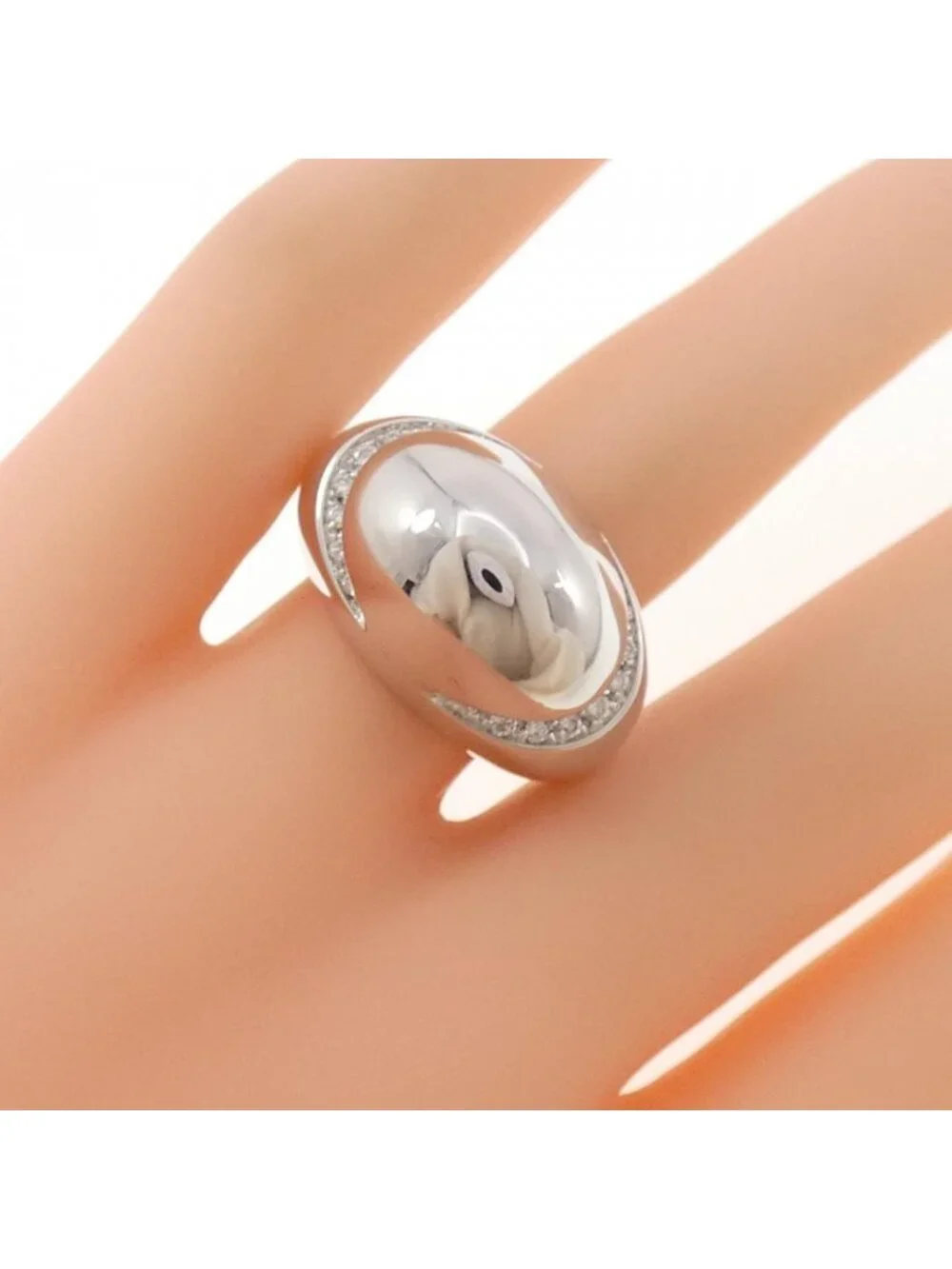 Bvlgari Cabochon Ring Beige